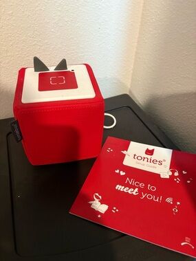 Tonies Red Audio Story Cube for Kids - Toniebox Style